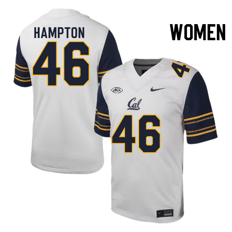 Women #46 Aaron Hampton California Golden Bears ACC Conference College Football Jerseys Stitched Sal